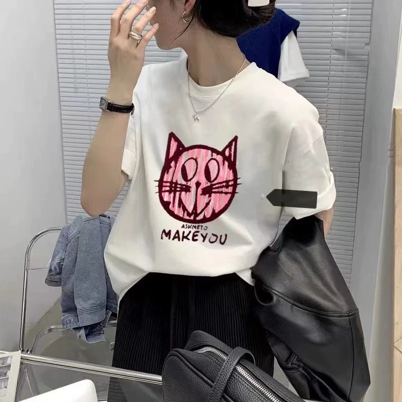 小梦子家-减龄百搭宽松显瘦短袖T恤#2307