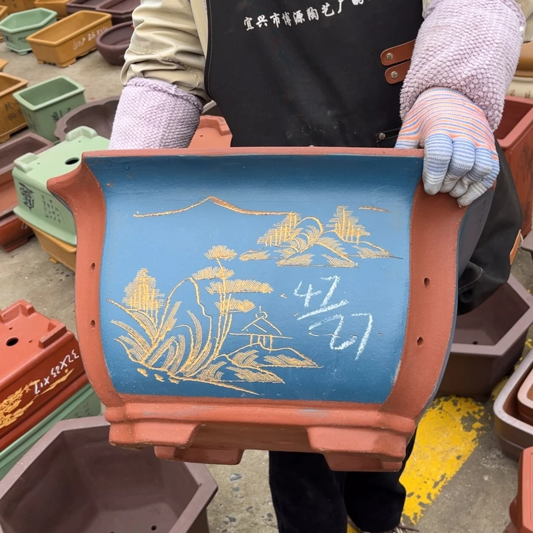 紫砂花盆盆景艺术