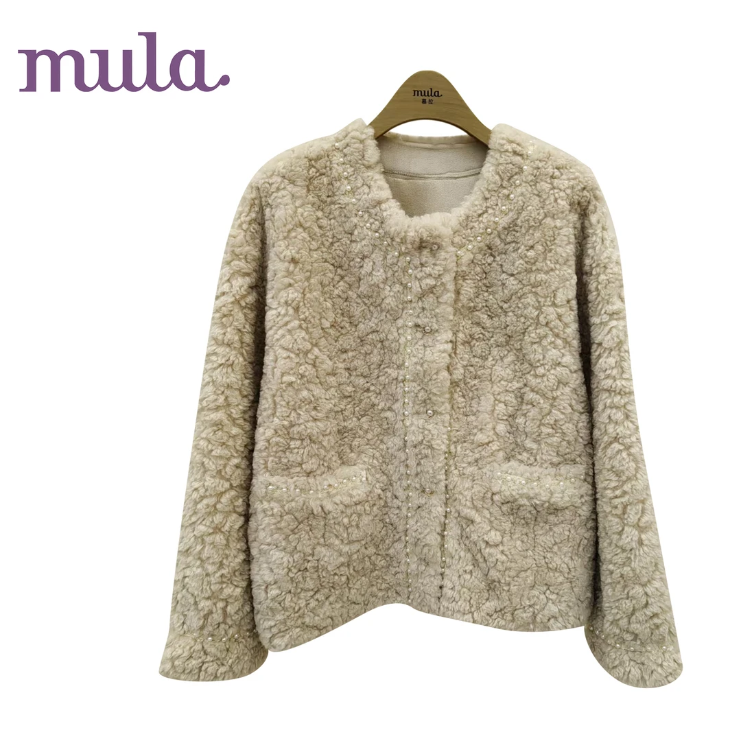 【诗语专属】慕拉2024年冬装时尚百搭颗粒保暖外套M4510P051