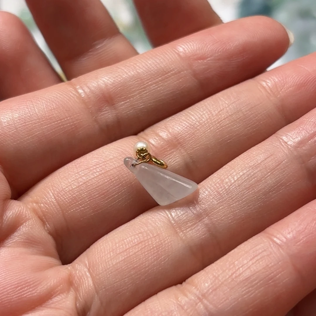 翡翠未镶嵌颈饰天然翡翠A货莲蓬