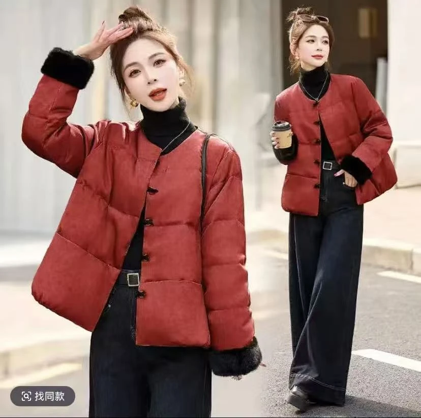 冬季新款棉衣女时尚显瘦棉服百搭网红短款复古国风加厚保暖秋冬