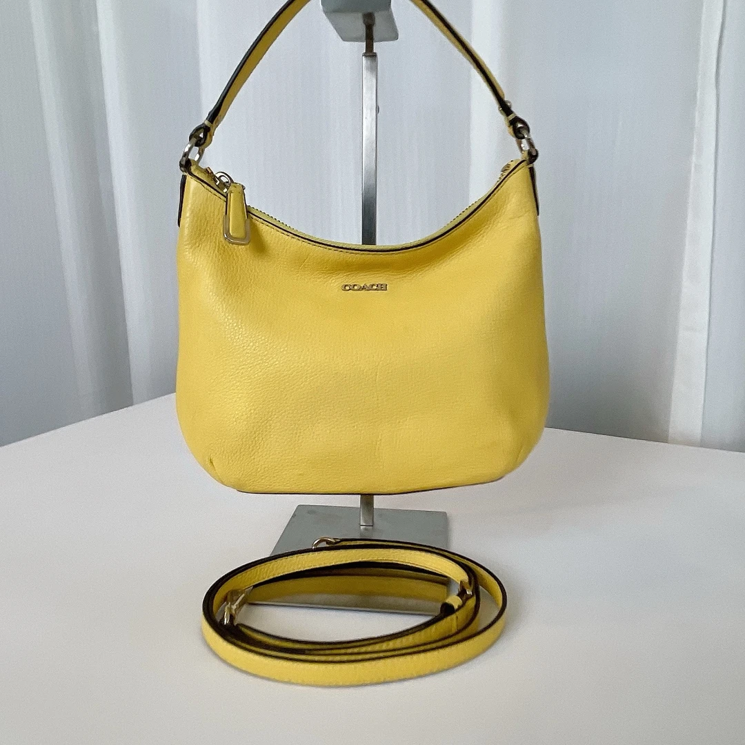 箱包/单肩包 coach 淡黄色hobo斜挎 B531