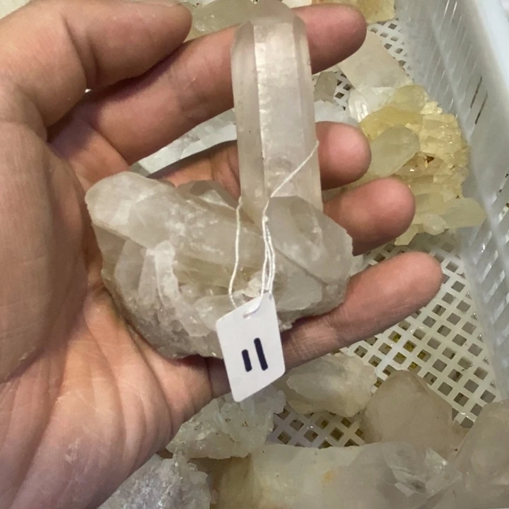 水晶水晶原石摆件未镶嵌伏*