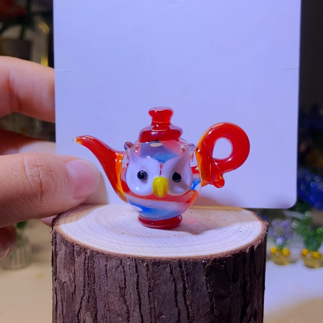 琉璃手工艺品猫头鹰