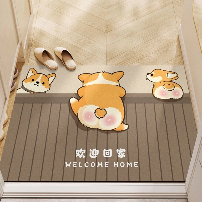 硅藻泥吸水卧室入户门防滑垫子地垫进门门口地毯门垫脚垫房间脚垫