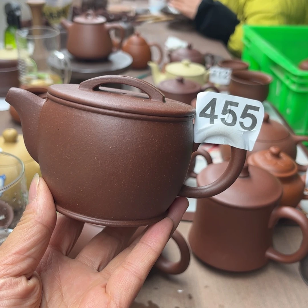 紫砂茶壶摩*佬底槽清全手瑕疵190cc
