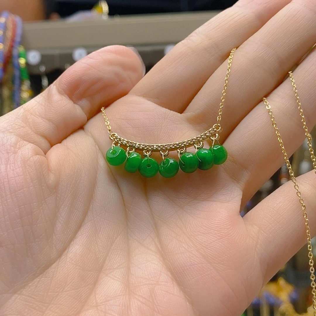 翡翠合金耳饰翡翠