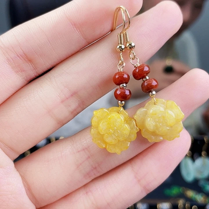 翡翠耳饰未镶嵌饰品