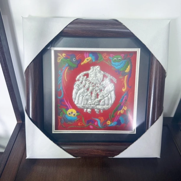 黔韵银绣足银银画