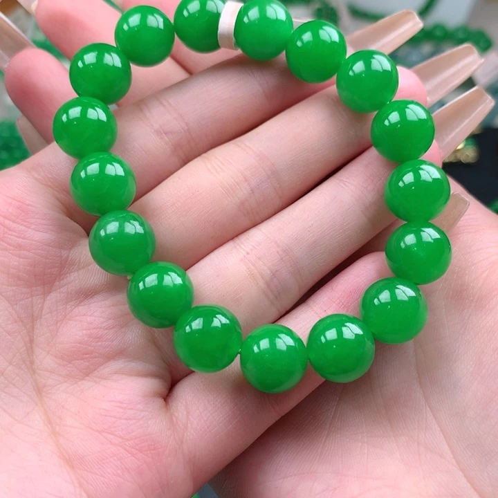 开***天缅料卡12正阳绿手链