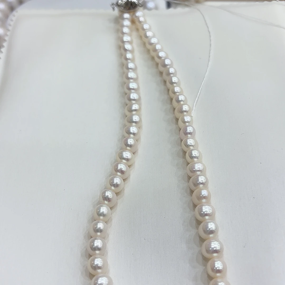 未镶嵌项链淡水珍珠6-8无核
