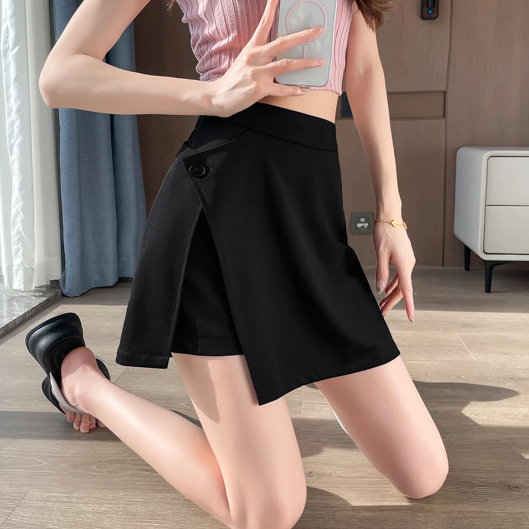 黑色包臀半身裙女高腰夏薄2025新款修身裙显瘦短裙穿搭小个子裙裤