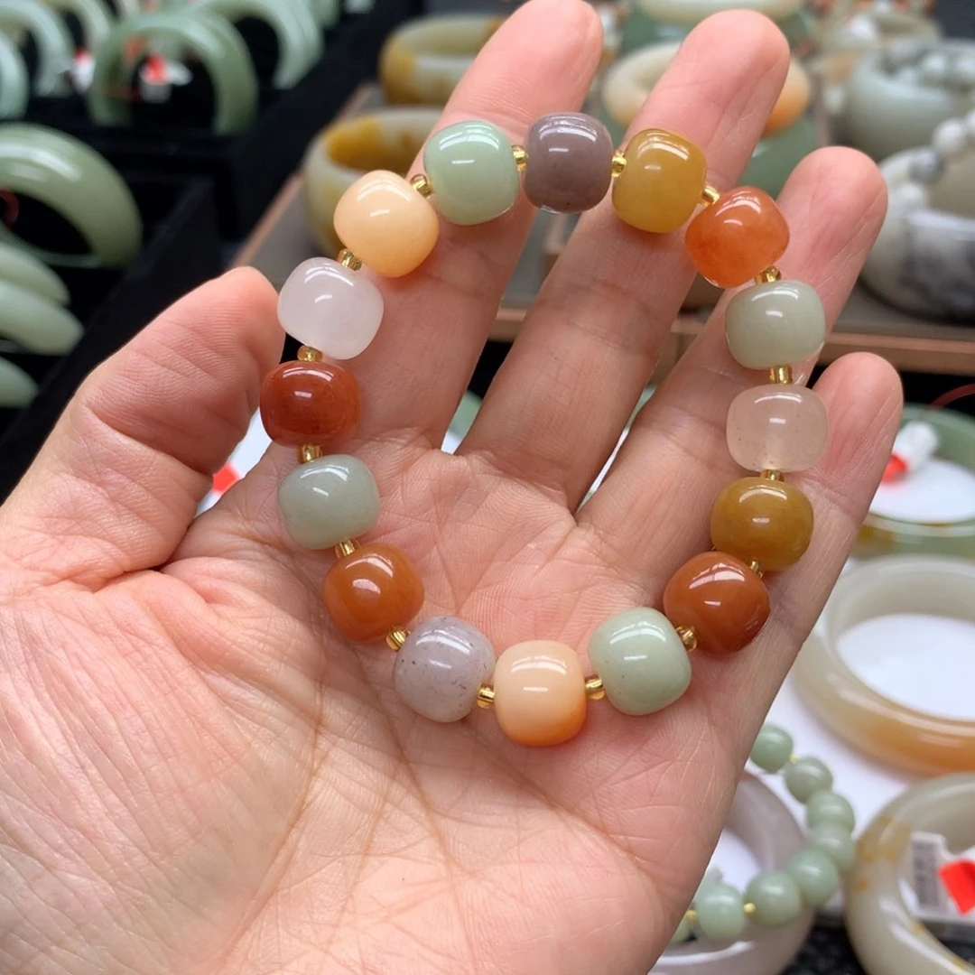 未镶嵌手镯石英质玉烈***生