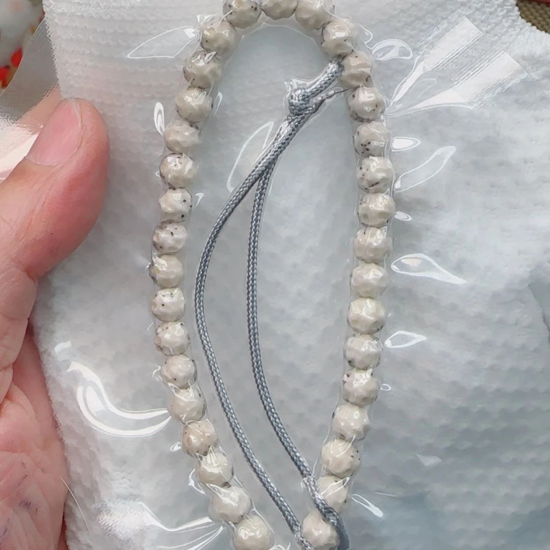 手串星月菩提通体留白半壁江山精工无相7mm