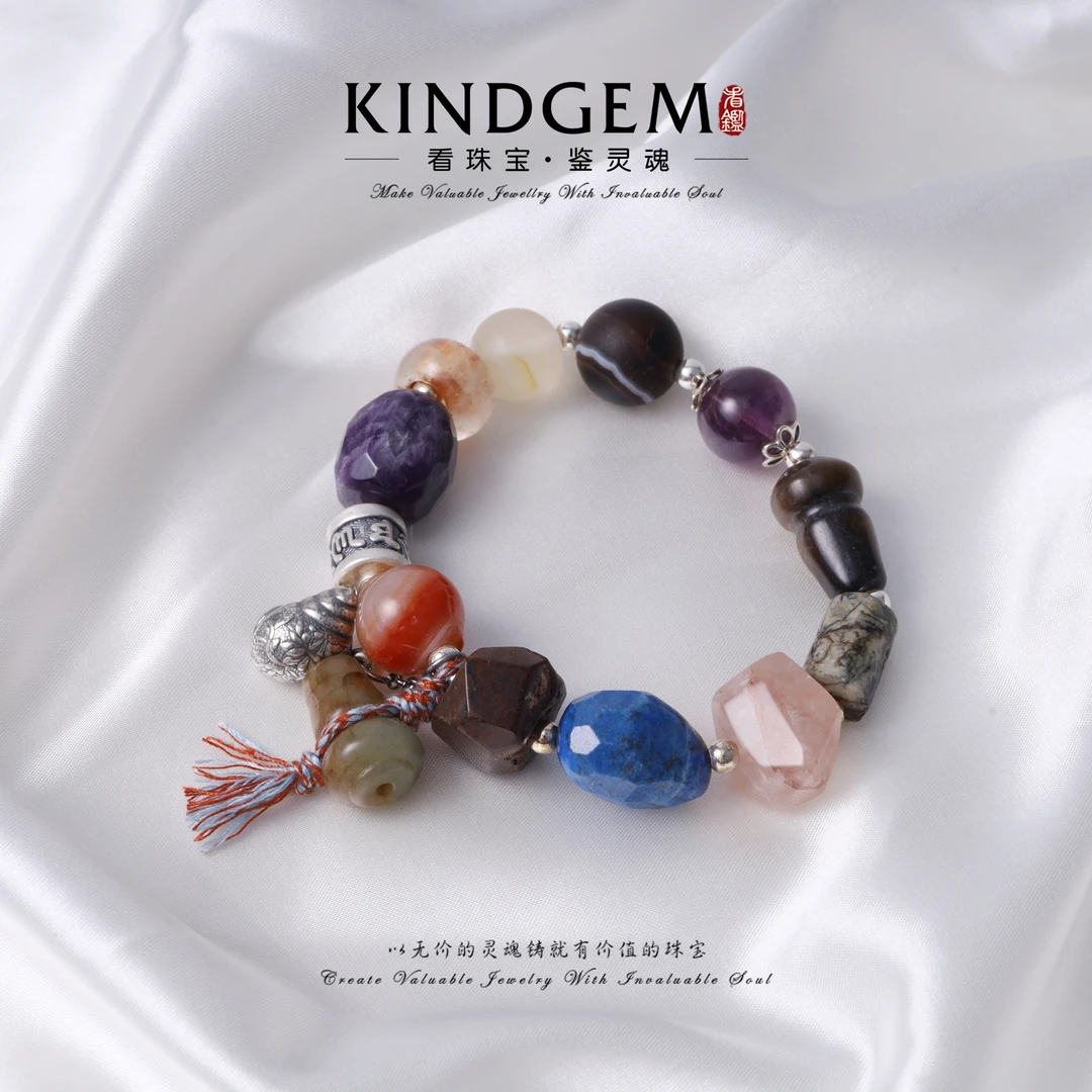 925银手链  KindGem 设计款时尚手链（多样性发其一）（17cm）S-36320
