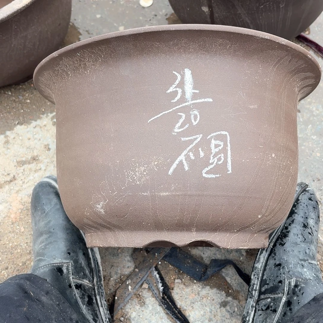 紫砂宜兴紫砂花盆，现货发