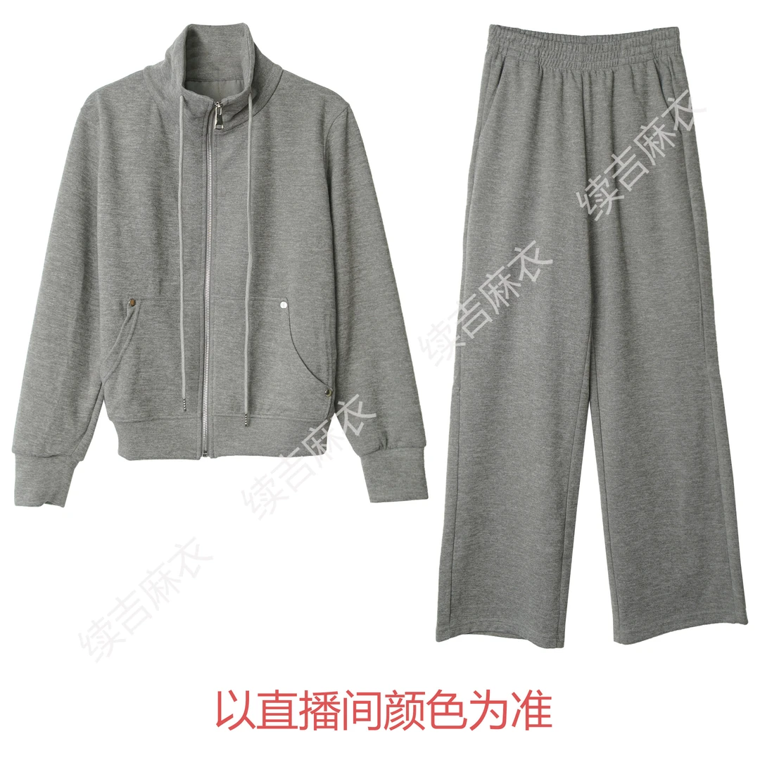 早秋-续吉麻衣25-1822【露华】气质百搭休闲上衣加裤子套装