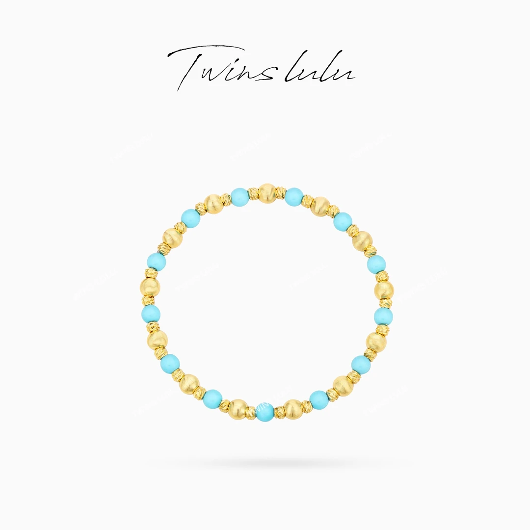 TWINS LULU 流光风 小众气质高级感氛围感蓝色珠珠手链TSS6911