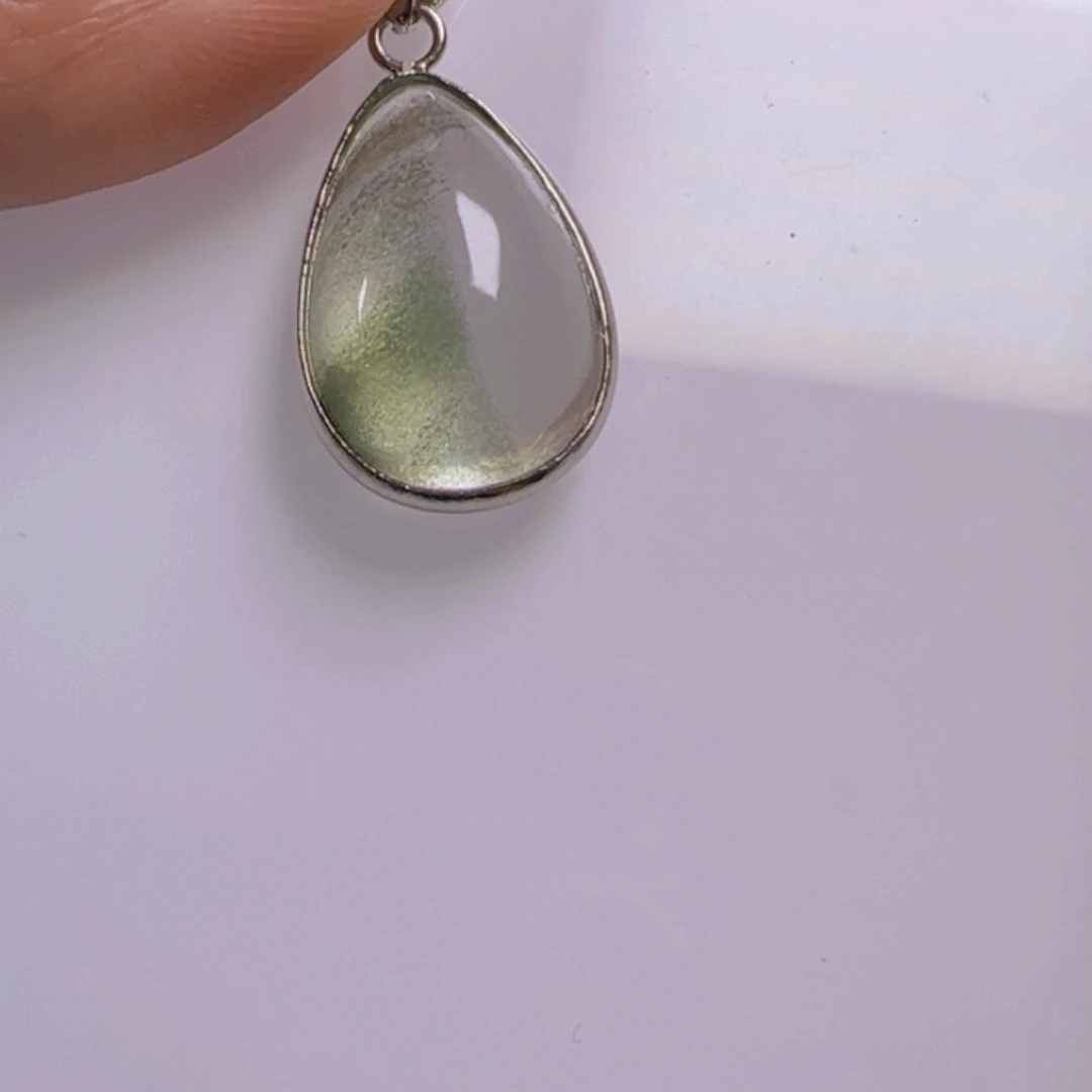 水晶手链银S800镀金镶嵌M
