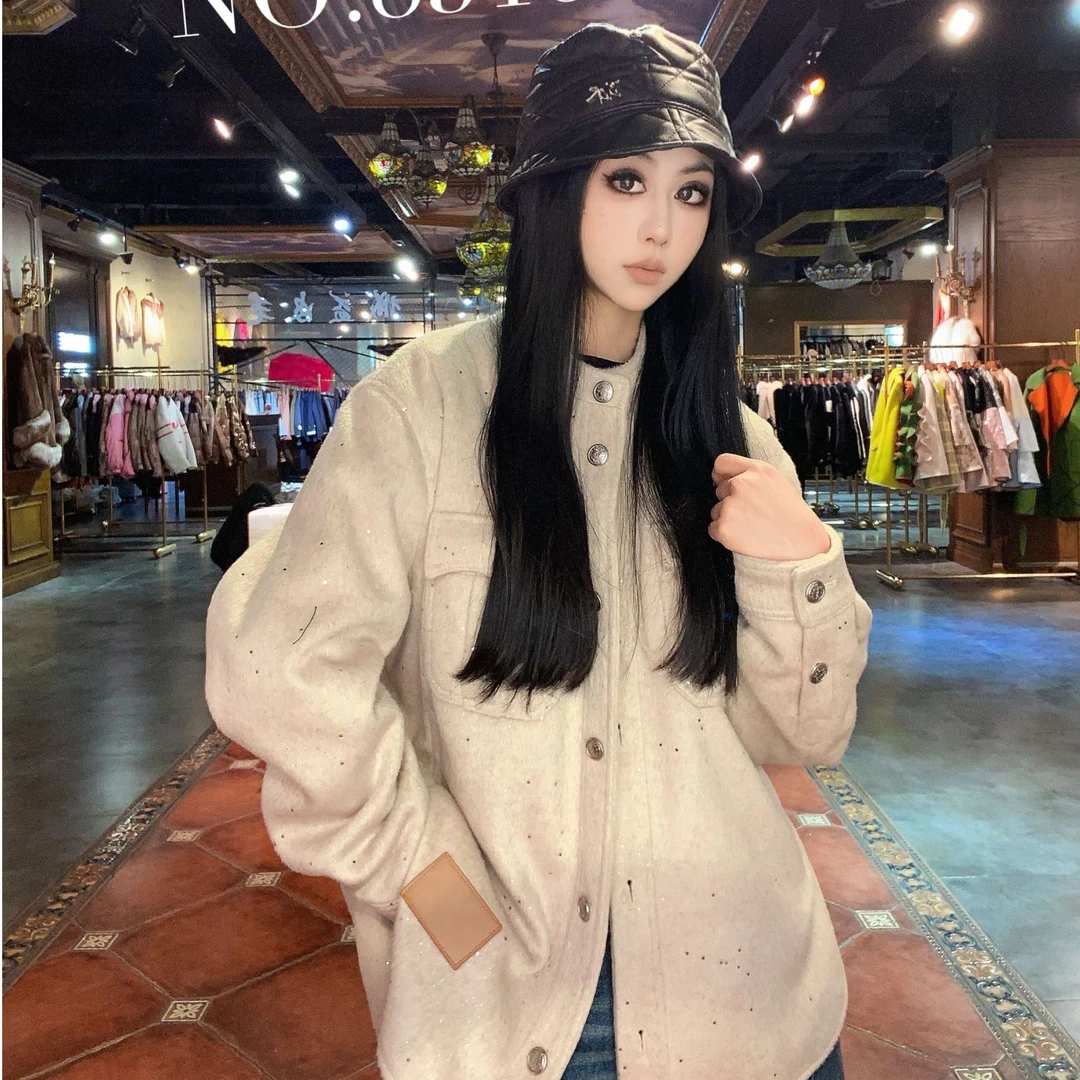 【CY】 85167 2025早春新款时尚轻奢百搭毛呢外套