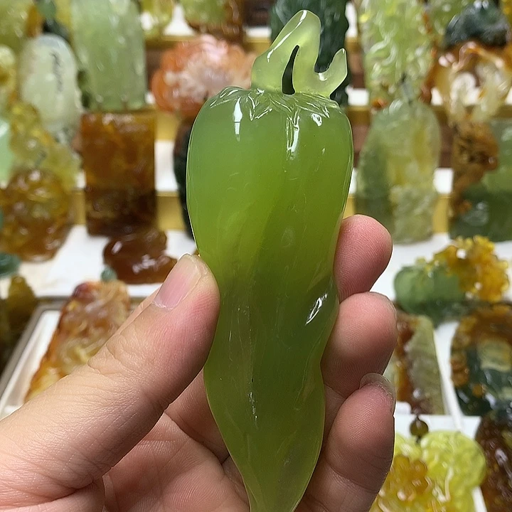 蛇纹石玉未镶嵌珠宝半成品