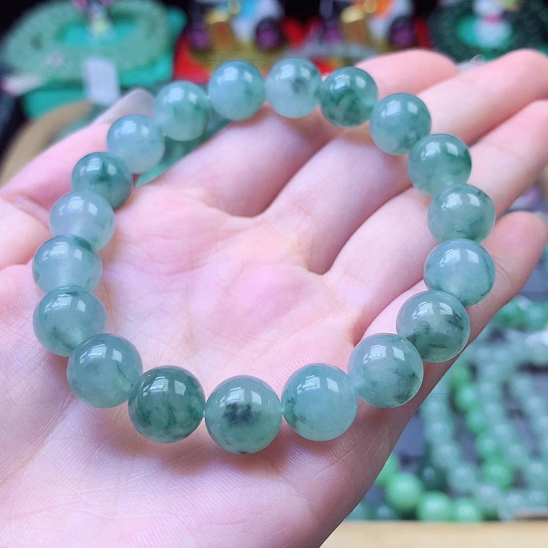 翡翠未镶嵌毛衣链10+