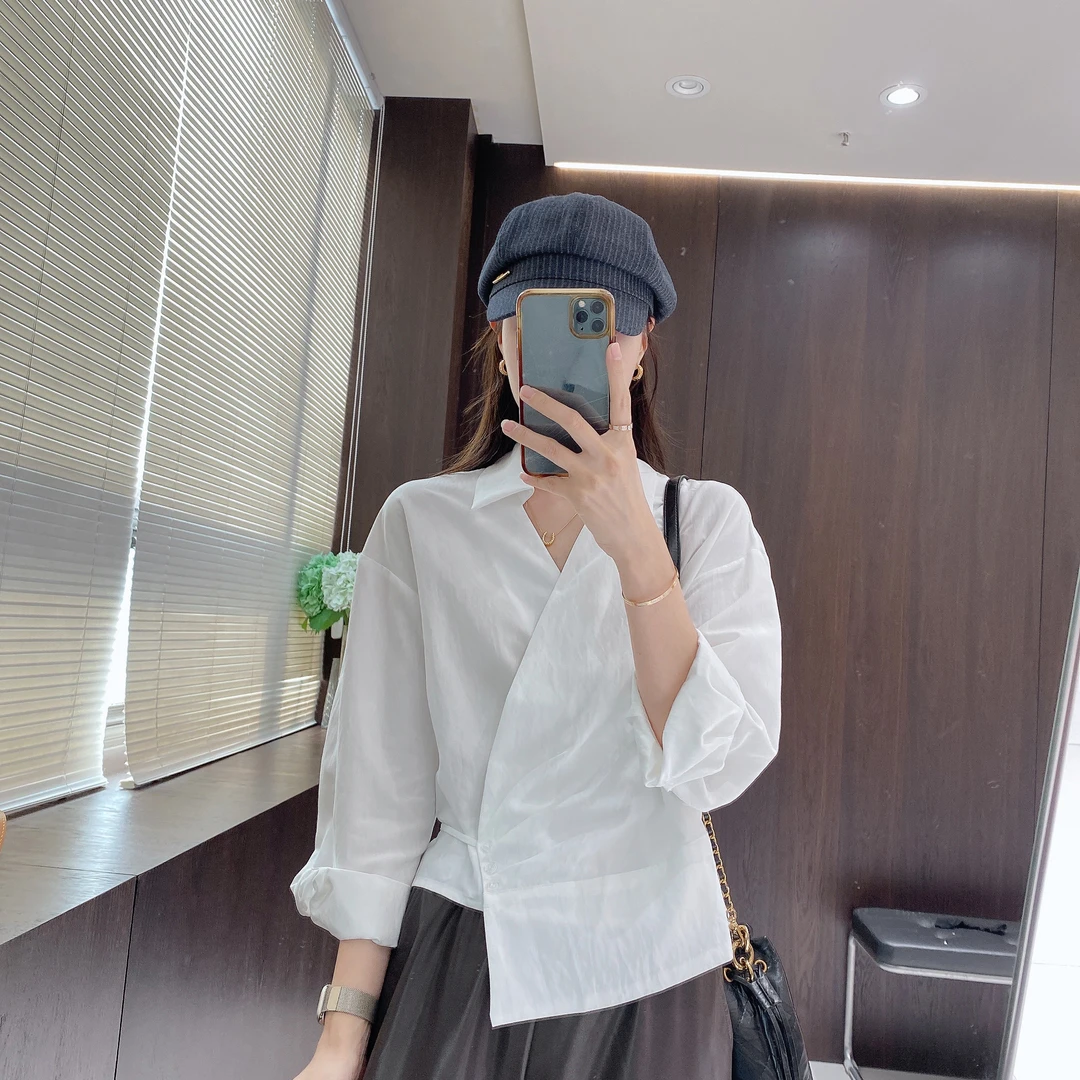 IMFLY金小金自制女装 莱赛尔衬衫DYW9681气质时尚休闲百搭衬衣