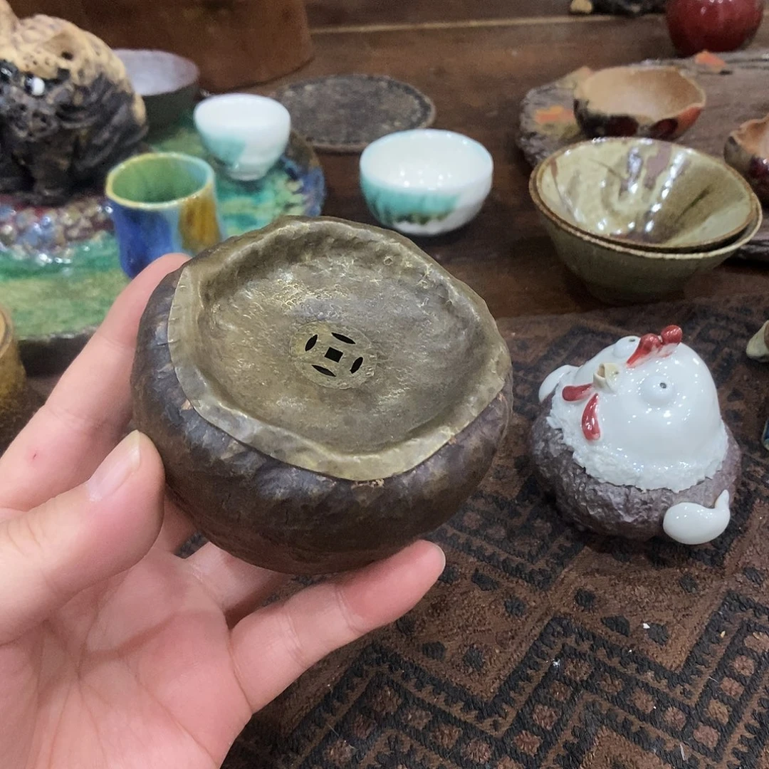 大***雁手工制作柴烧茶具