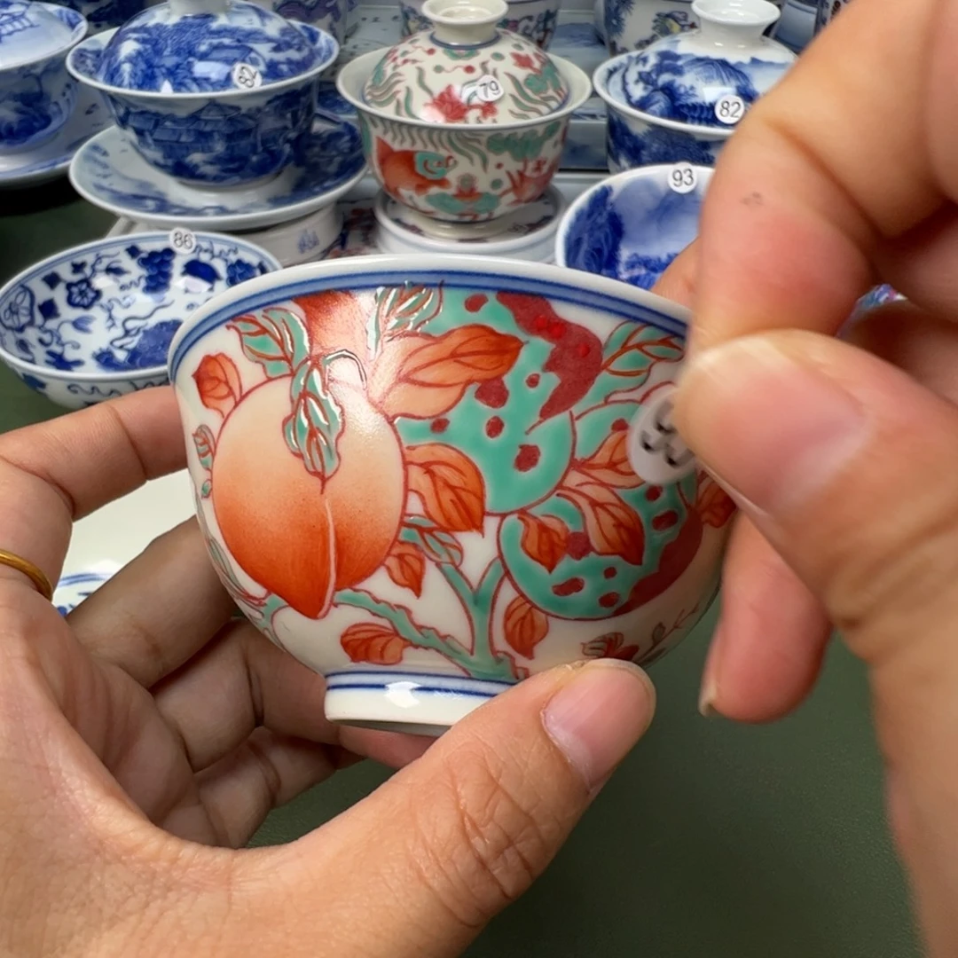 陶瓷景德镇纯手工纯手绘茶具木木95