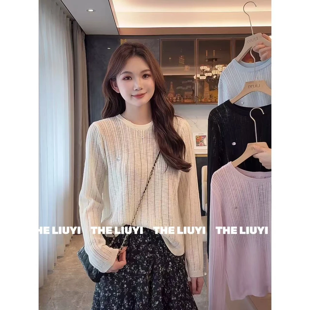 【LIUYI】空调衫~夏季重工色针织上衣54057