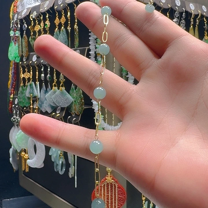 翡翠未镶嵌耳饰翡翠