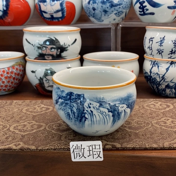 釉下老陶泥手工绘制