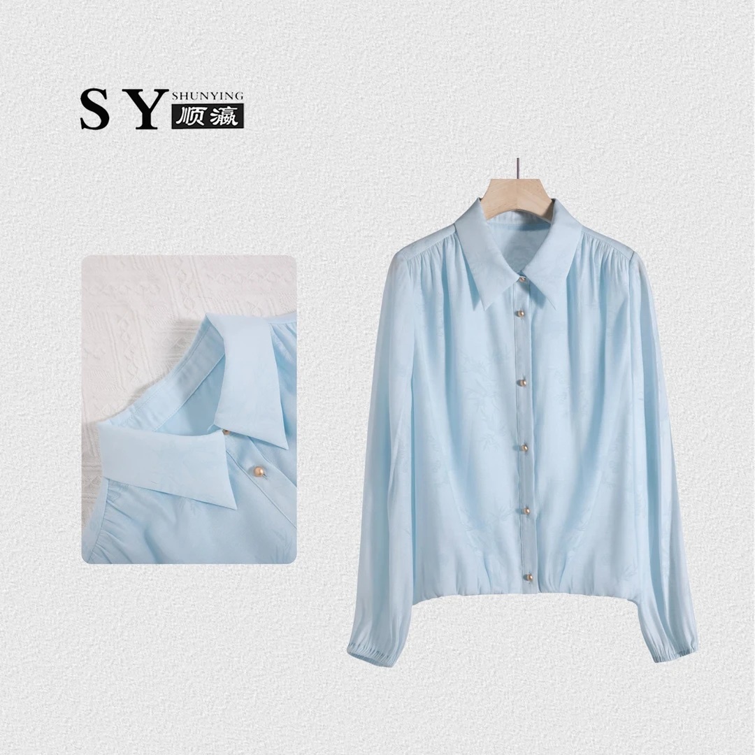 顺瀛【竹影】新款新中式轻国风气质洋气衬衫SYZT0011