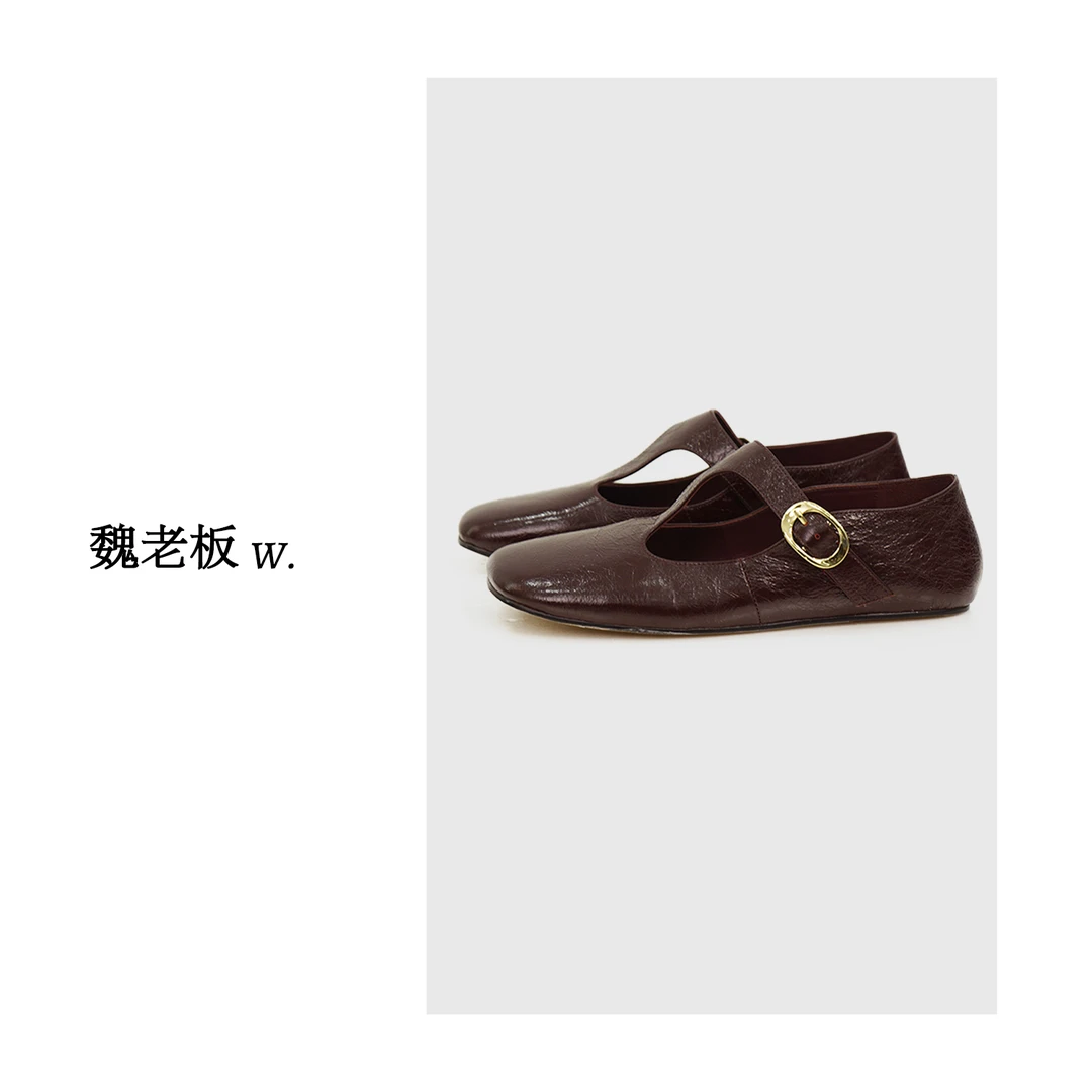 W.Diva【舞】小牛皮春季复古时尚品质玛丽珍英伦风皮鞋50X281315
