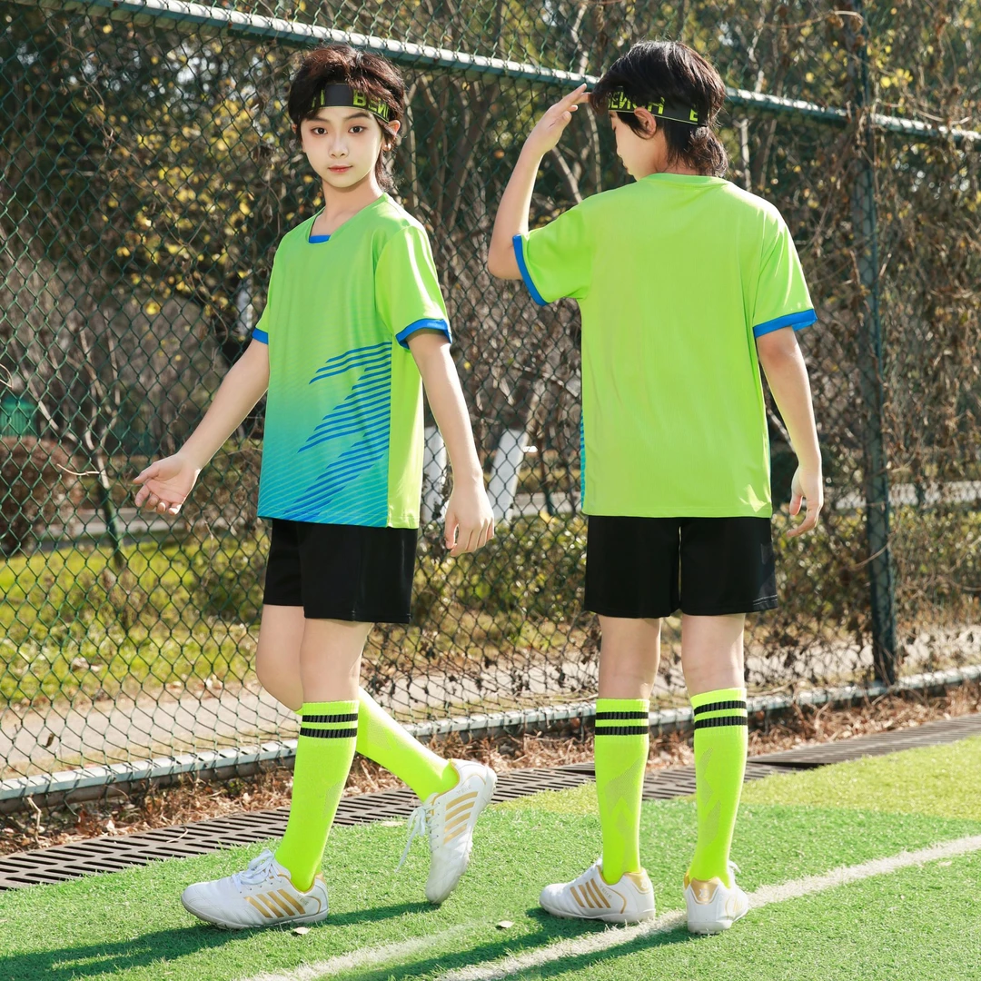 儿童速干运动套装夏季男童羽毛球网球服中大童户外跑步训练骑行服