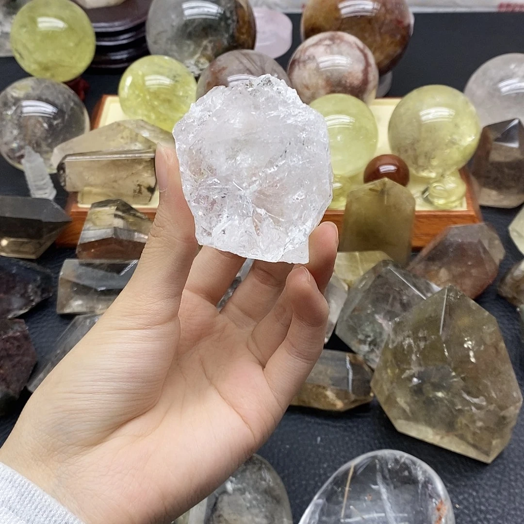 水晶未镶嵌珠宝半成品129水晶石