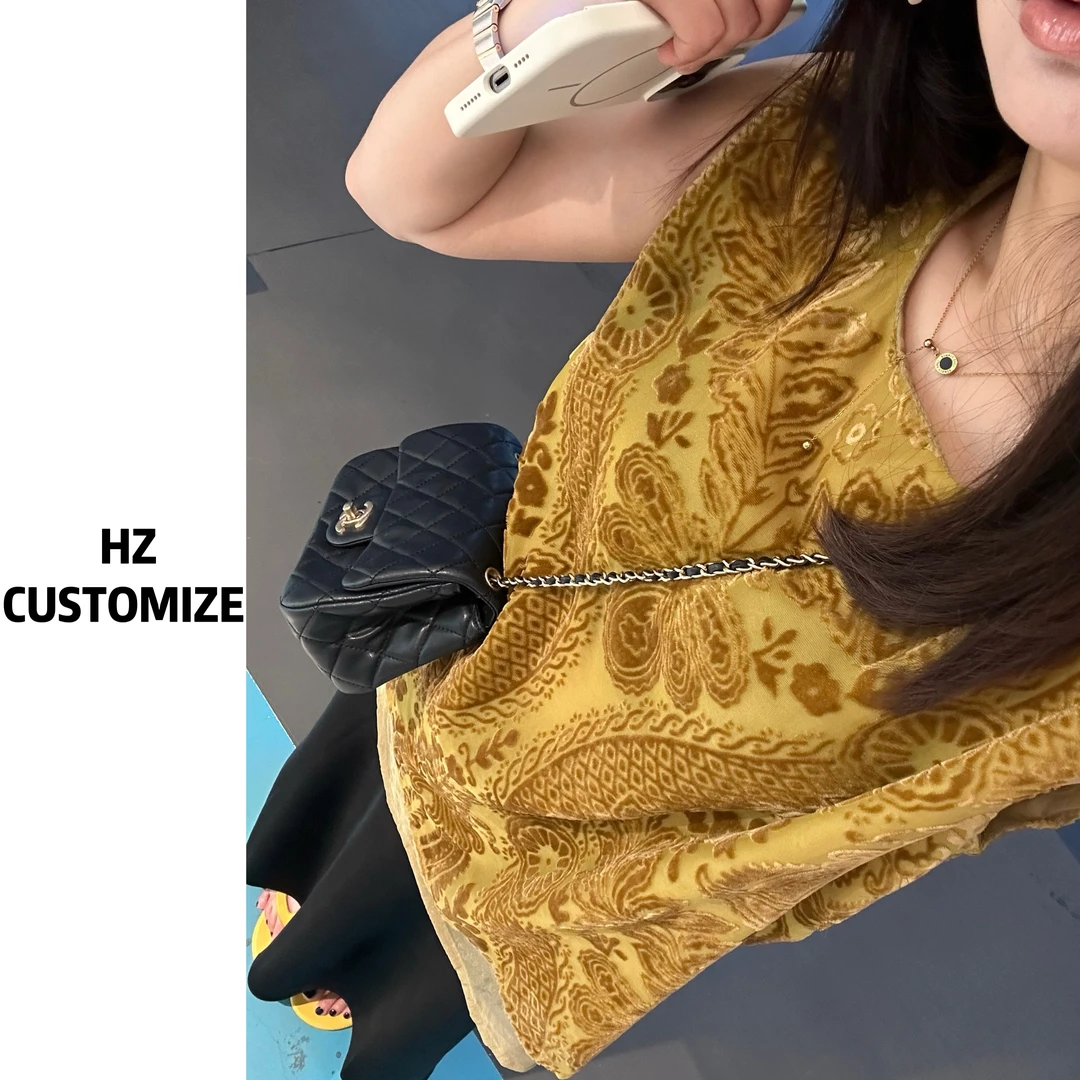 惠惠子甄选【提花背心】夏季新款韩版时尚百搭圆领无袖背心上衣