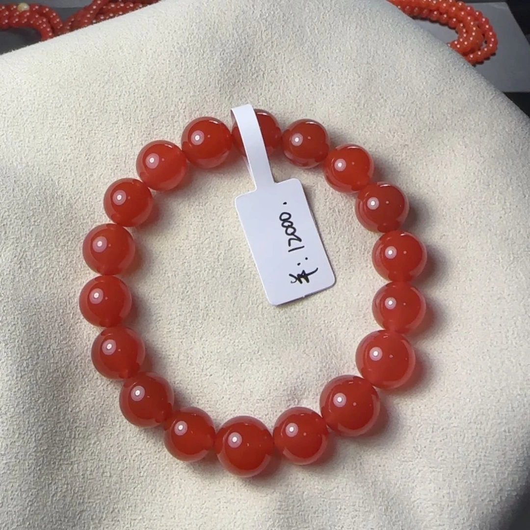 南红玛瑙手串未镶嵌