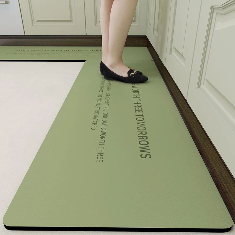 加厚厨房专用地垫防油防水防滑垫硅藻泥垫子吸水吸油长方形地毯