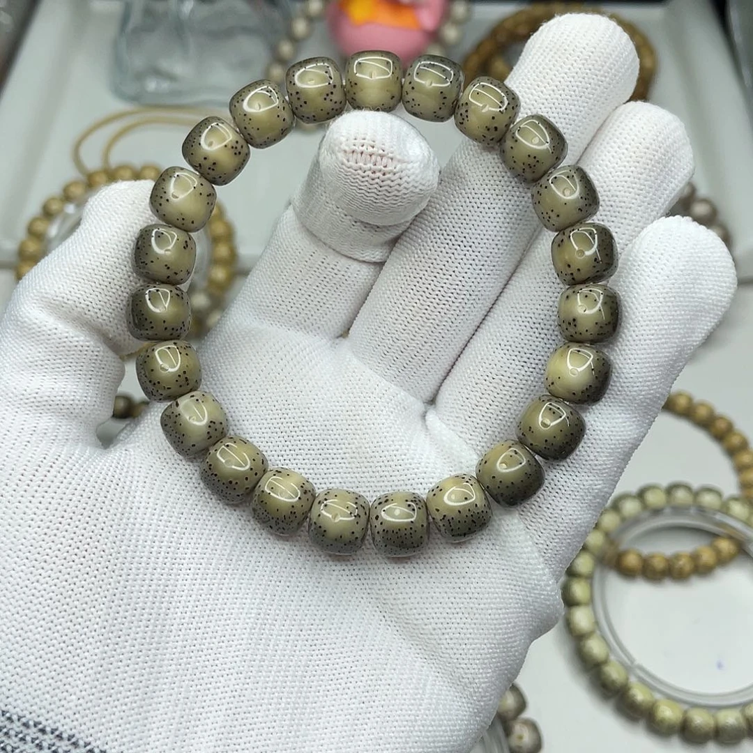 星月菩提手串10mm 绿冰贯穿通体