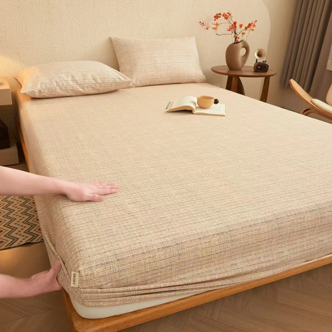 手工原棉老粗布床单单件原棉老粗布三件套夏季软凉席亲肤
