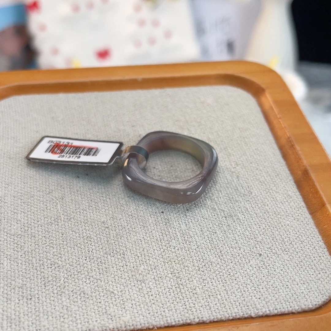 和田玉未镶嵌戒指Y126字方圆18.1不退换