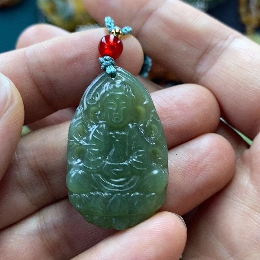 【闪购商品】蛇纹石玉未镶嵌吊坠