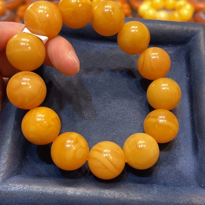 琥珀手链未镶嵌昕****术蜜蜡