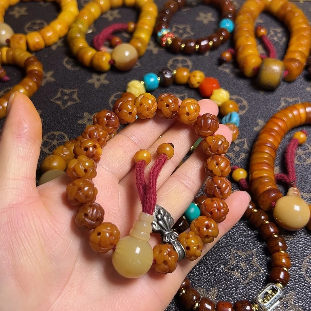 香榧木藏区手串牛骨