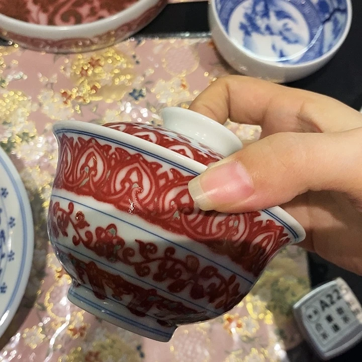 瓷片青花釉里红瓷器
