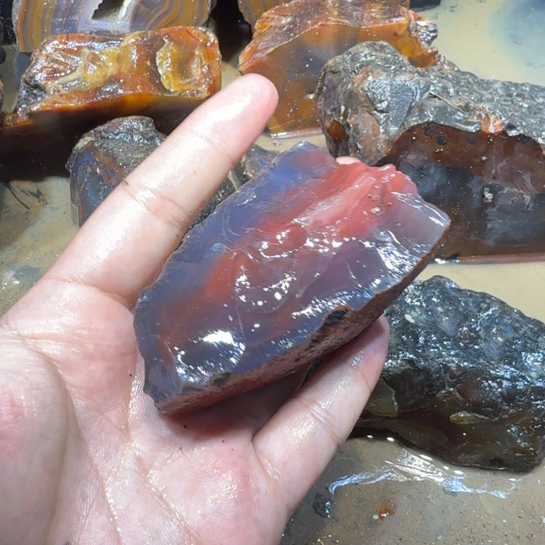 未镶嵌玛瑙/玉髓珠宝半成品