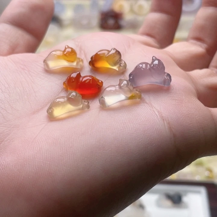 玛瑙/玉髓未镶嵌玛瑙戒指猫