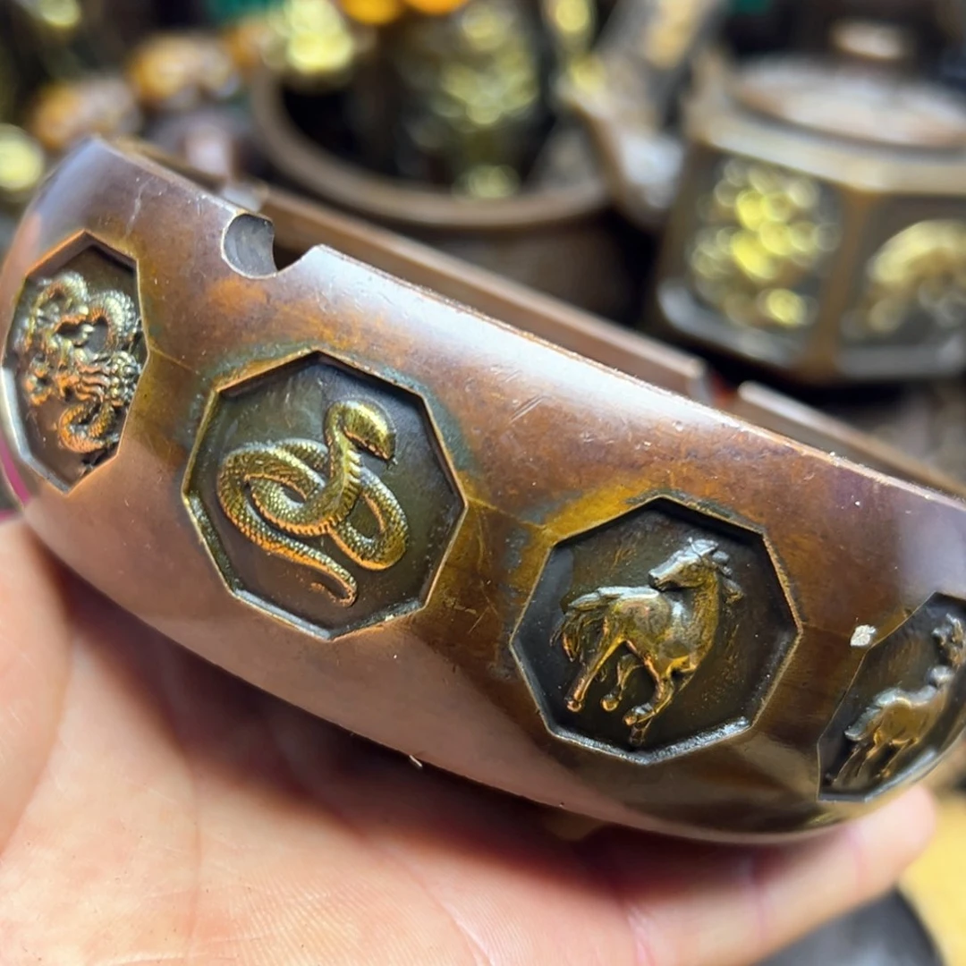 铜摆件欢迎欢迎你