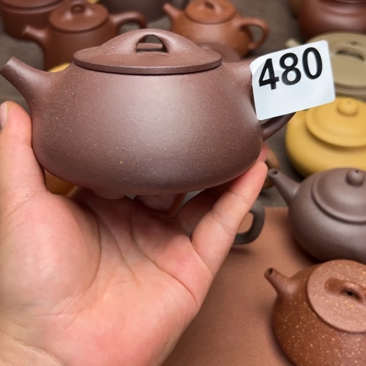 紫砂茶壶紫泥半手工300cc左右瑕疵